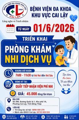 TRIỂN KHAI PHÒNG KHÁM NHI DỊCH VỤ