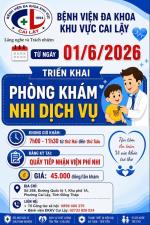 TRIỂN KHAI PHÒNG KHÁM NHI DỊCH VỤ