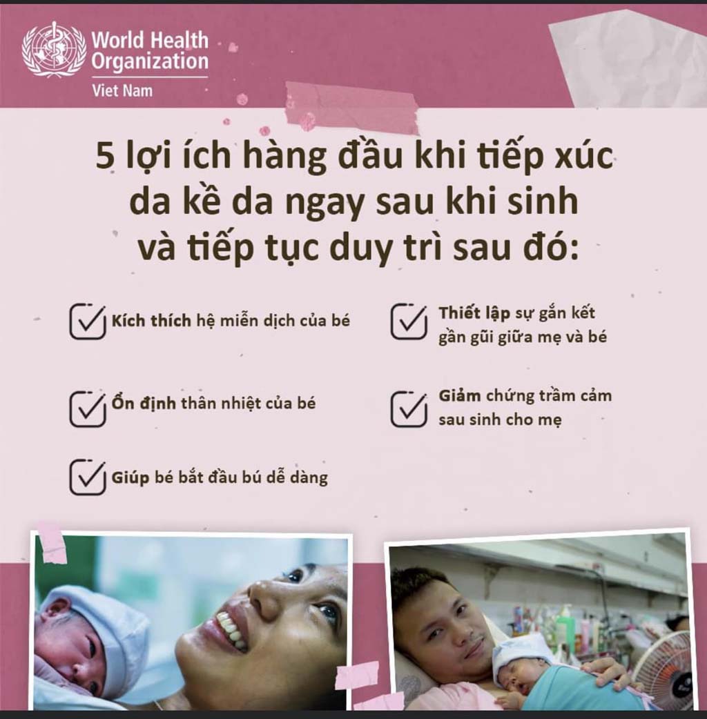 Lợi ích của sinh da kề da